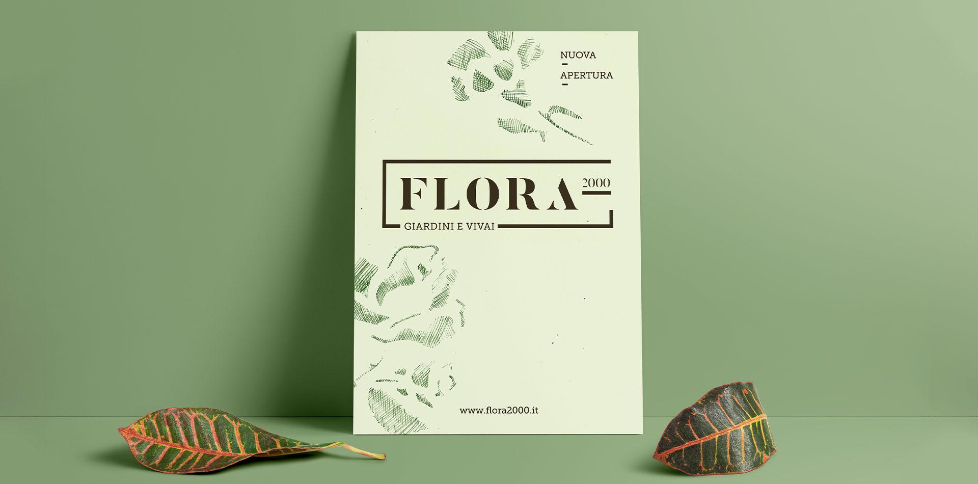 flora 2000 logo poster mockup-big